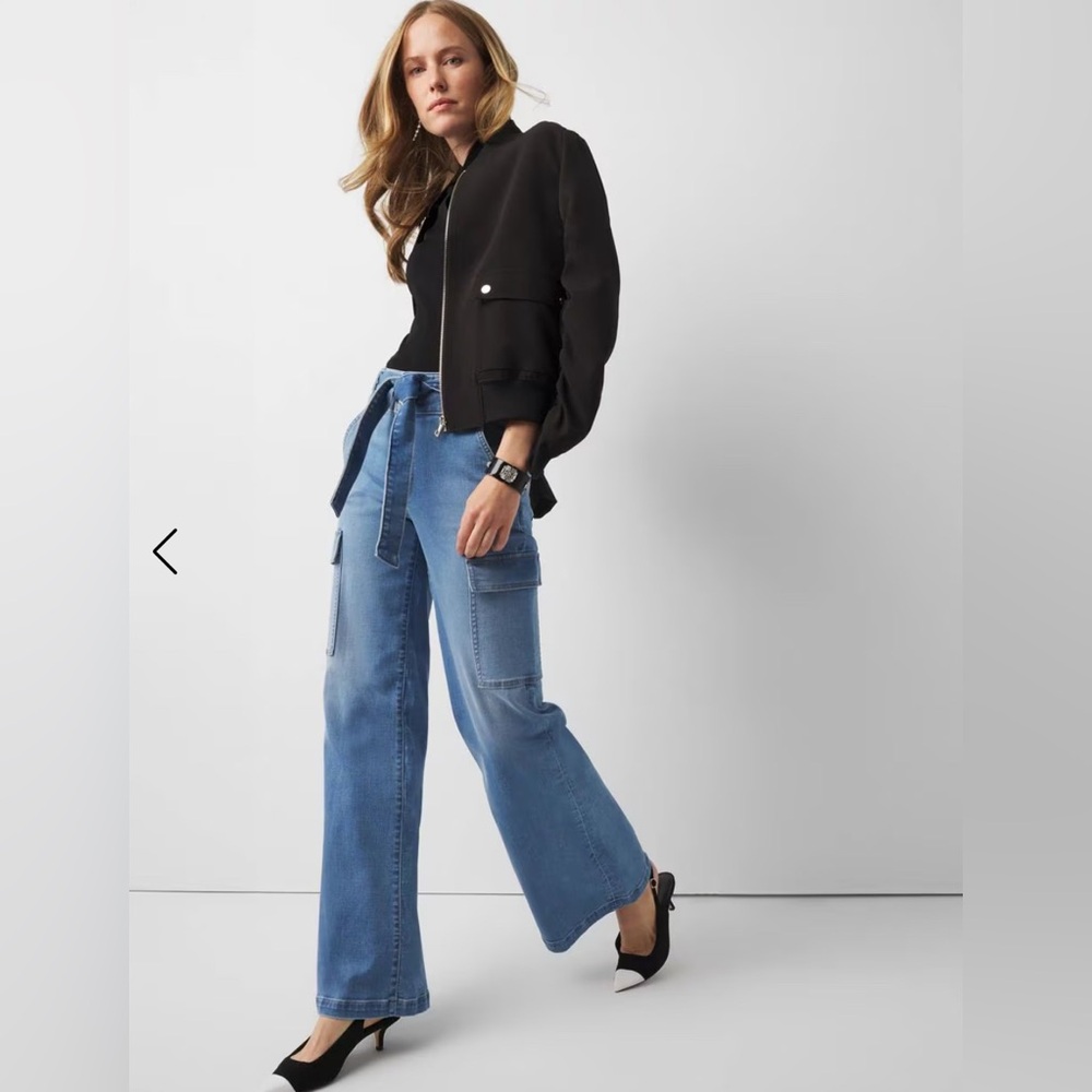 White House Black Market Extra High-Rise Wide Leg Everyday Soft Jeans - NWT